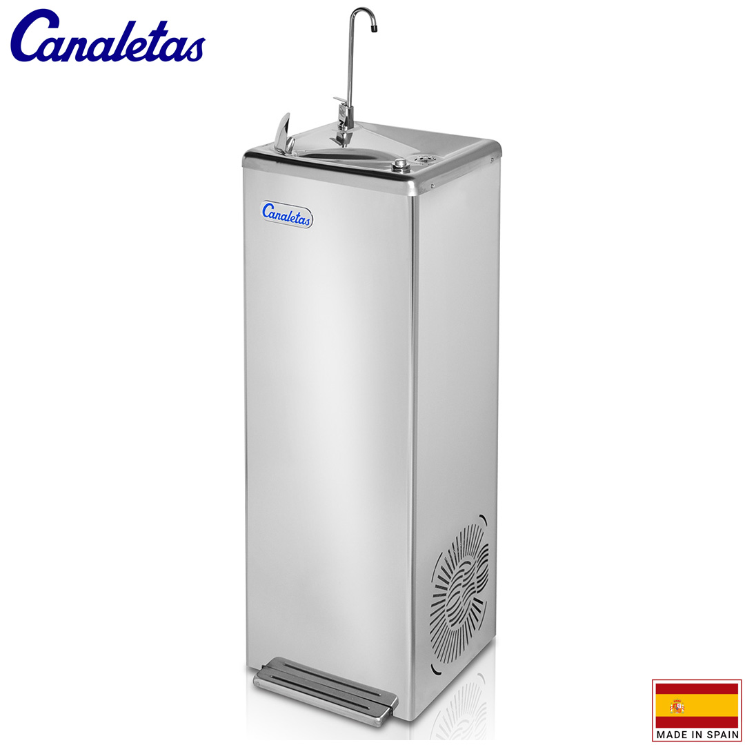 FONTAINE A EAU EN INOX 50 L FORME CARREE