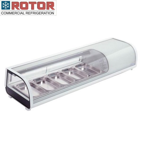 VITRINE A TAPAS REFRIGEREE POSABLE 52 L - 5 BACS 1/3