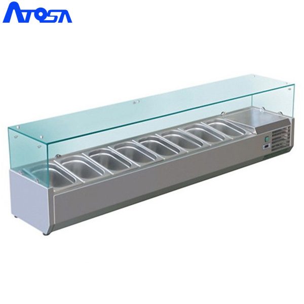 VITRINE SALADETTE POSABLE 8 BACS GN 1/4