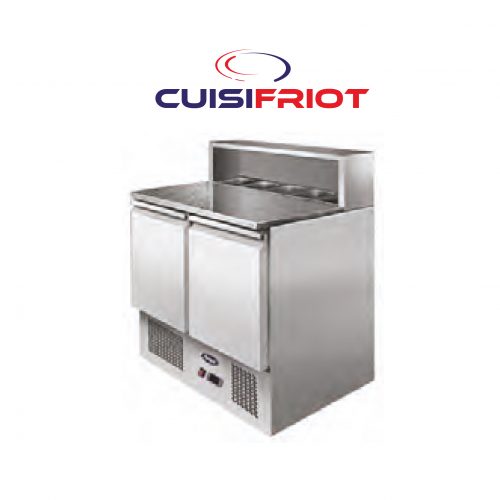 MEUBLE SALADETTE 2 PORTES CASQUE INOX - CUISIFRIOT